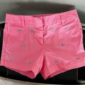Vineyard Vines Girls Whale Embroidered Boulevard Shorts